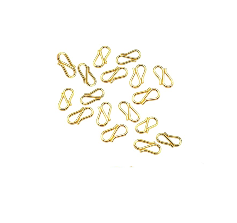 Golden S earring hook