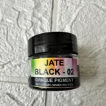 Opaque jate black pigment
