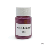 Rose Bengal mica pigment in a bottle with rich pink-purple tone, perfect for resin, soap making, and candle crafts with a soft shimmer.