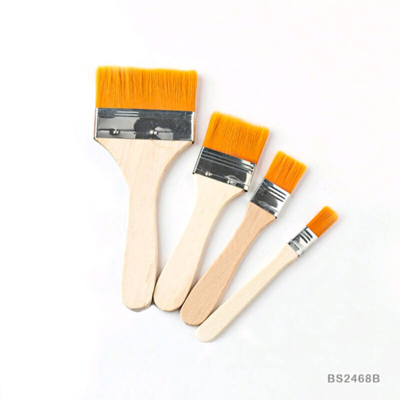 Wide Flat Paint Brush- 4pc