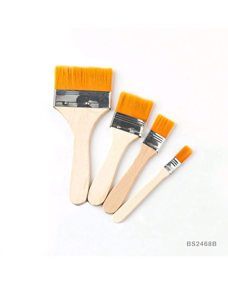 Wide Flat Paint Brush- 4pc