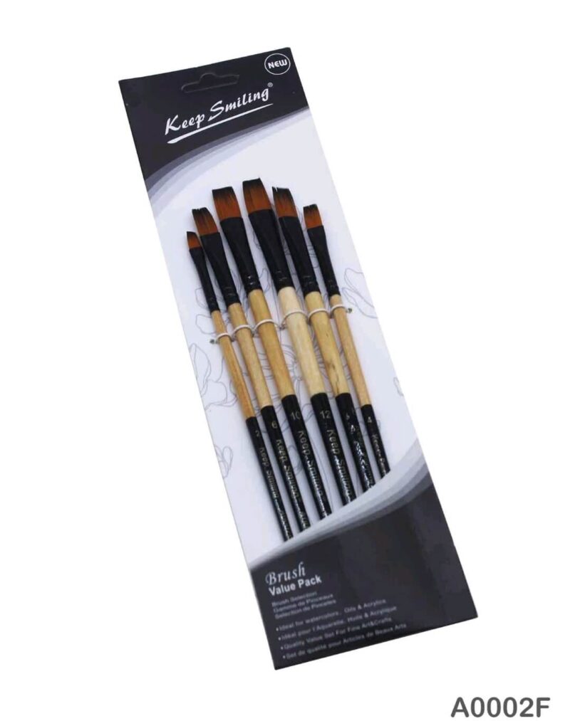 Flat Paint Brush 6-PC