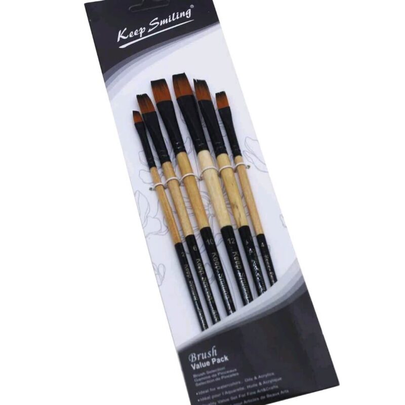 Flat Paint Brush 6-PC