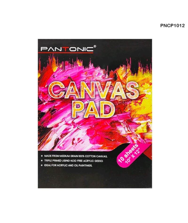 Canvas Pad – 10 Sheets, Triple Primed 100% Cotton Canvas