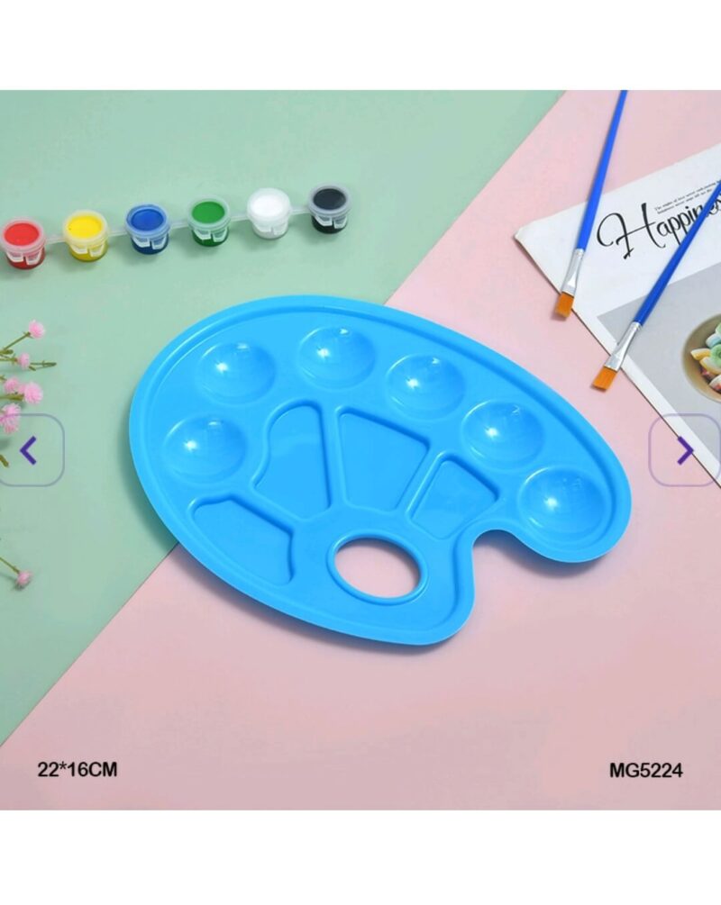 Plastic Artist Palette – 22x16 cm Reusable Mixing Tray for Acrylic, Watercolor & DIY Paint