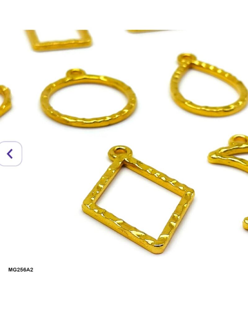 Golden Bezel Mix Shape – 10 PC