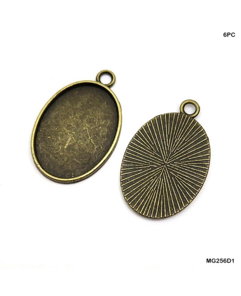 Copper Oval Shape Bezel- 6pc