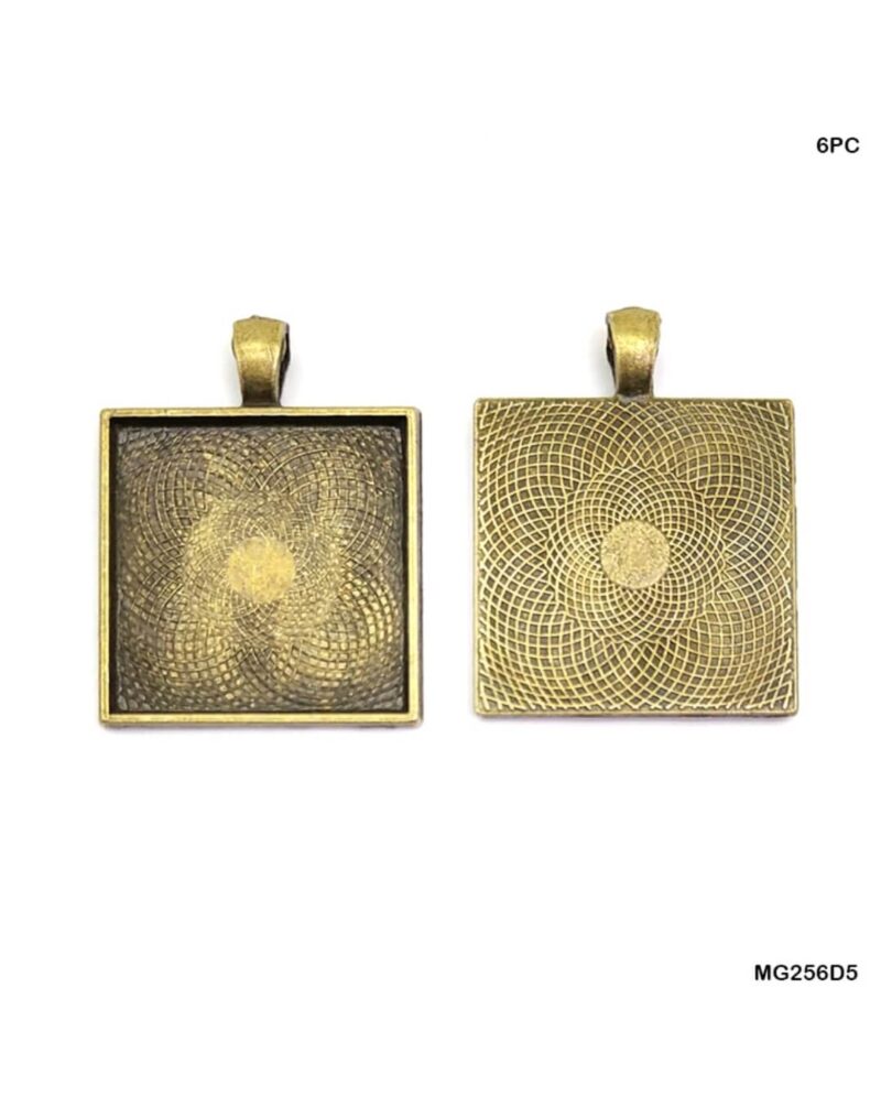 Copper Square Shape Bezel 6-PC