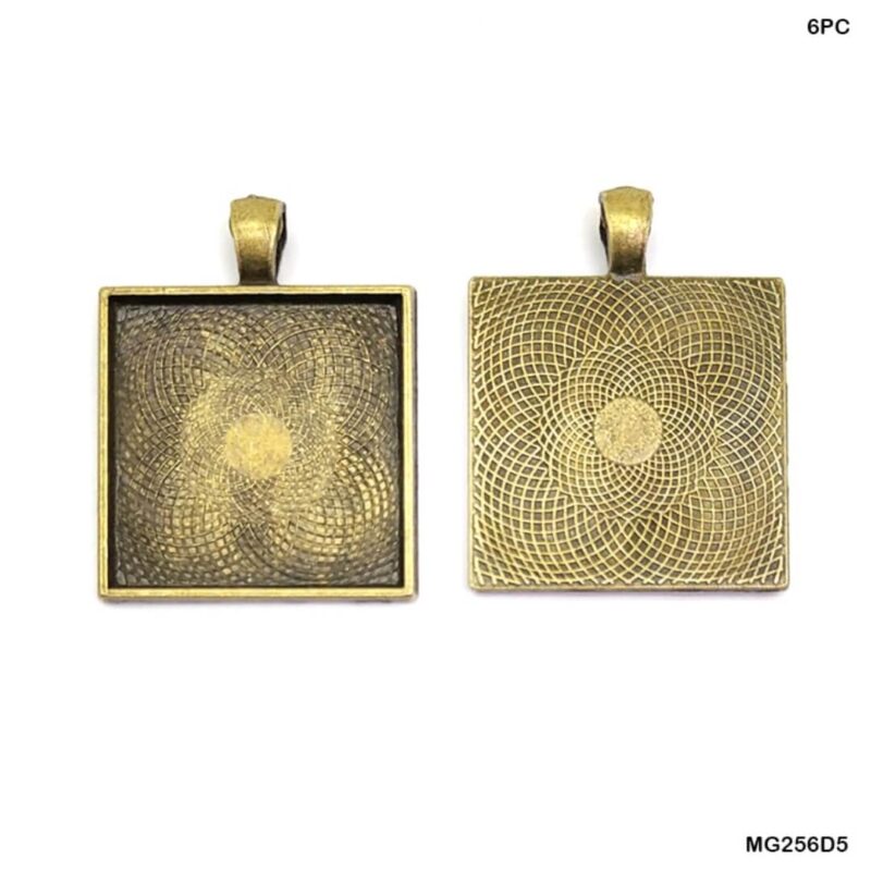 Copper Square Shape Bezel 6-PC