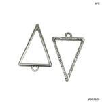 Silver Triangle Open Bezel 5-PC