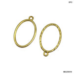 Golden Oval Open Bezel - 5pc