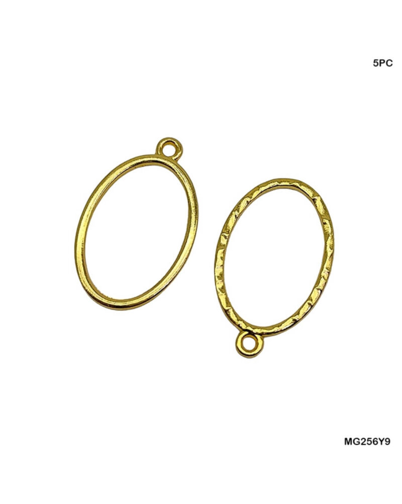 Golden Oval Open Bezel - 5pc