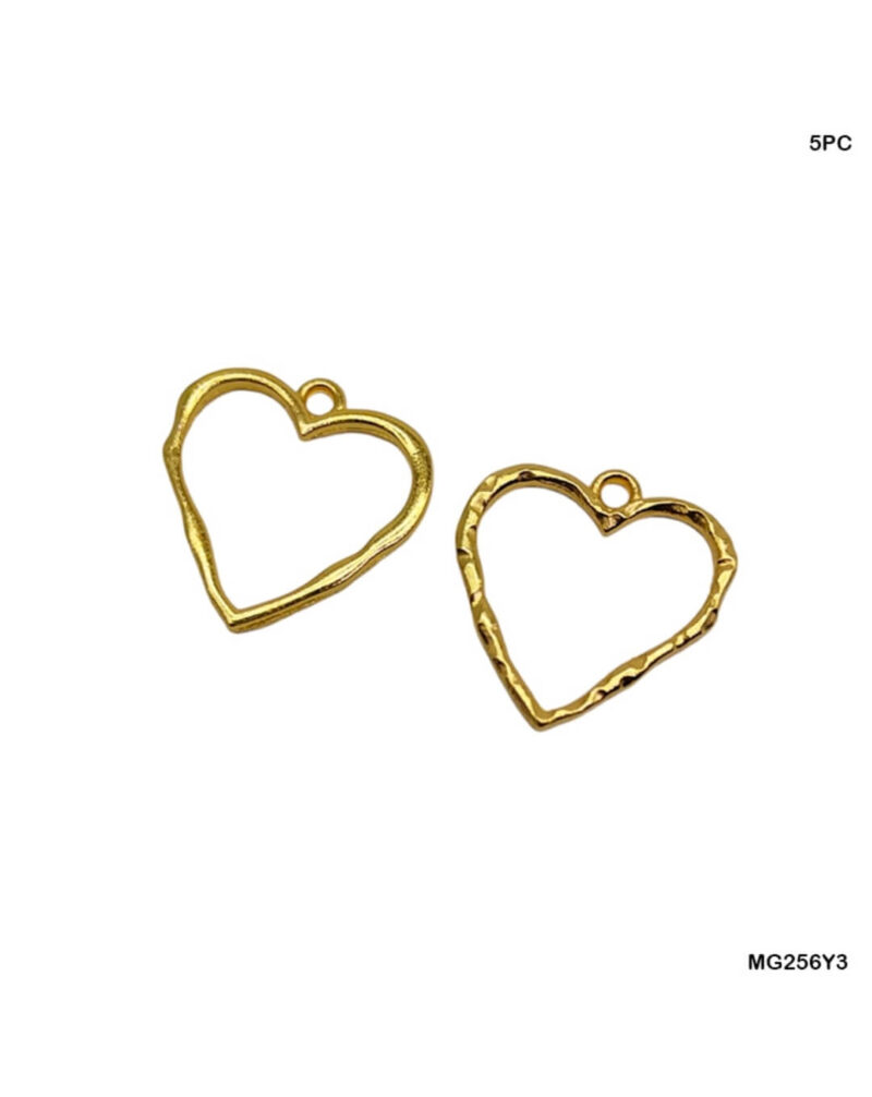 Golden Heart Open Bezel -5pc