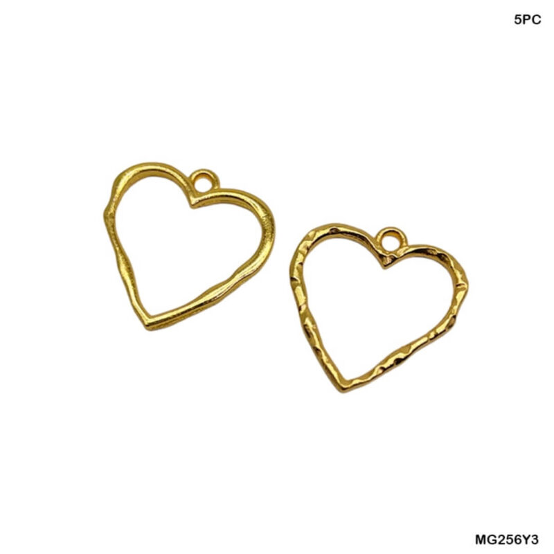 Golden Heart Open Bezel -5pc