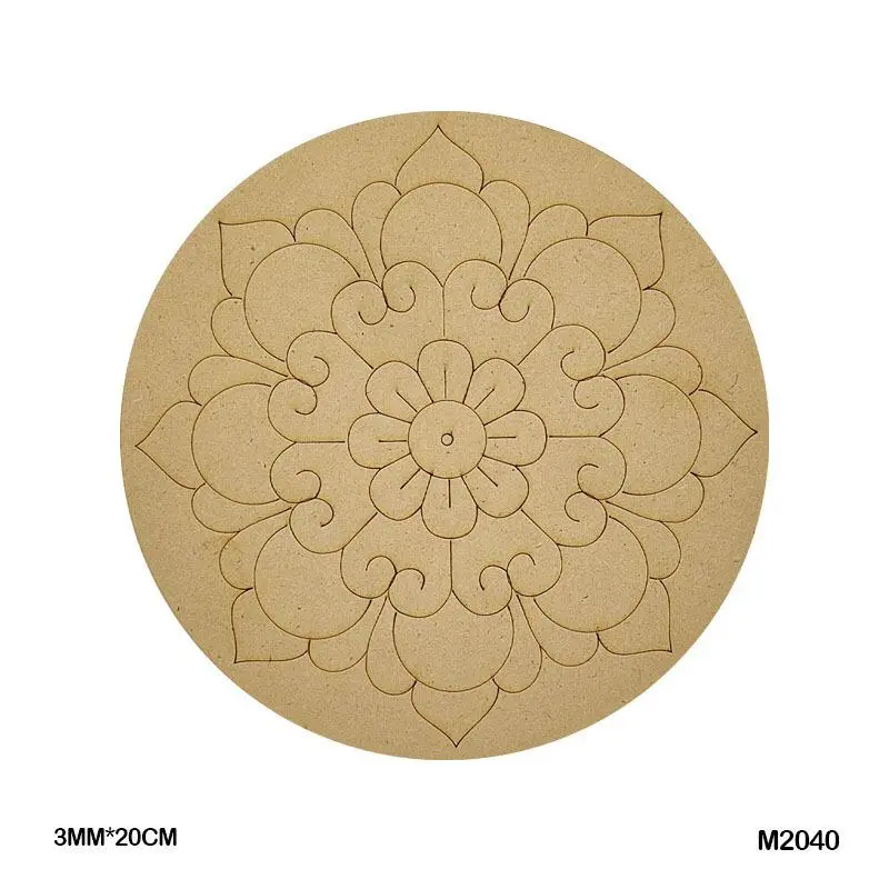 MDF Cutout Mandala Engrave (M2040) – 8inch