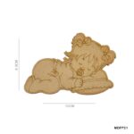 MDF Sleeping Princess Cutout (8.5x12 CM)