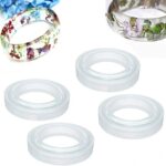 Flexible silicon mold set for crafting custom resin bangles and jewelry.