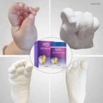 Hand casting kit to capture and preserve detailed handprints and memories.