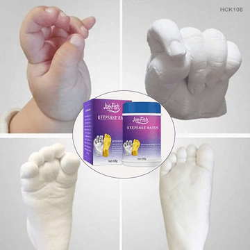 Hand casting kit to capture and preserve detailed handprints and memories.