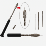 Mini hand drill with multiple bits