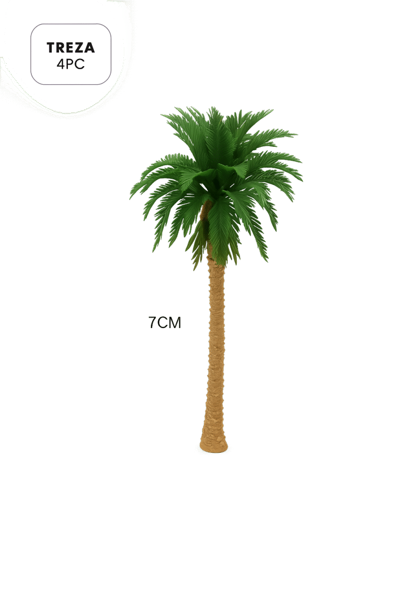 7cm miniature palm tree model – ideal for dioramas, resin crafts, and miniature decorations