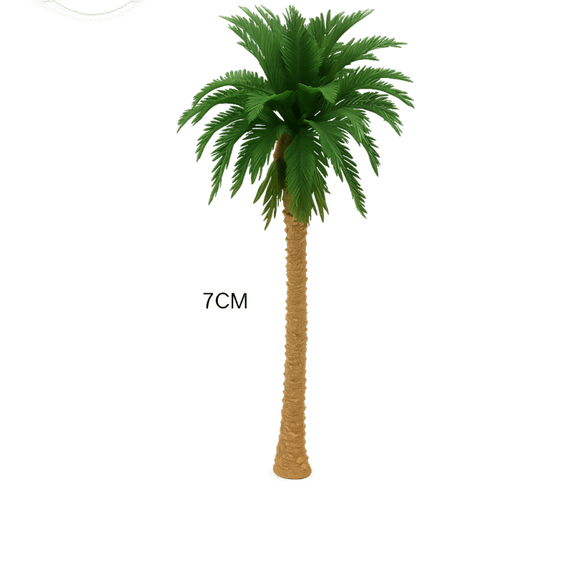 7cm miniature palm tree model – ideal for dioramas, resin crafts, and miniature decorations