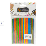 Colorful wooden craft sticks for arts and crafts projects, perfect for creativity.
