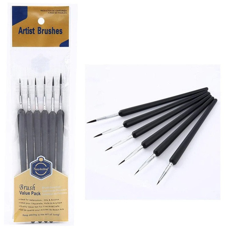 Ultra Thin Paint Brush- 6pc