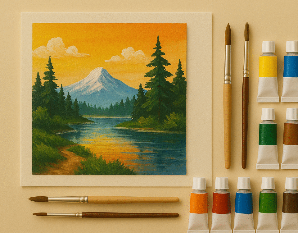 Acrylic painting