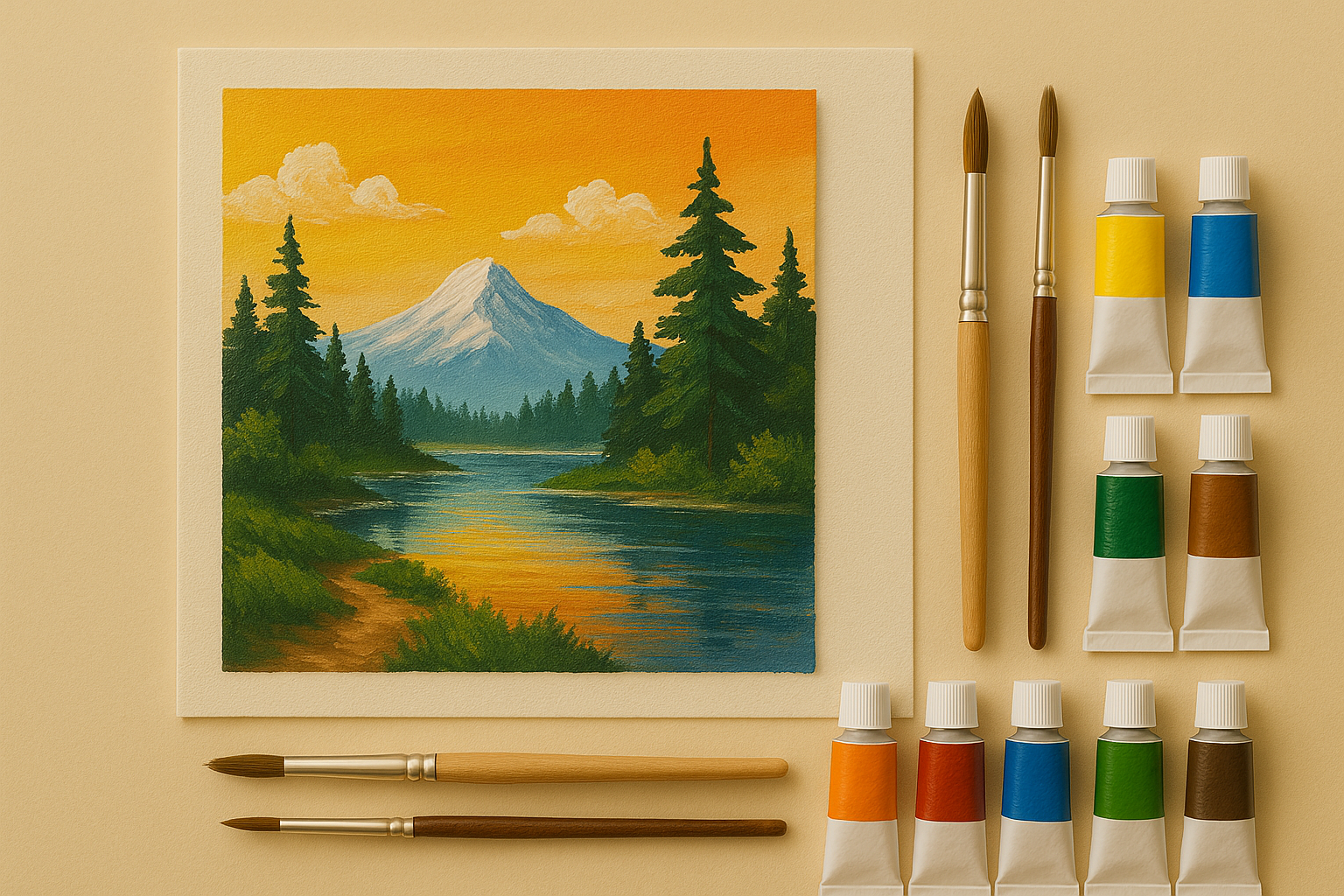 Acrylic painting