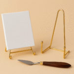 Metal stand for art display