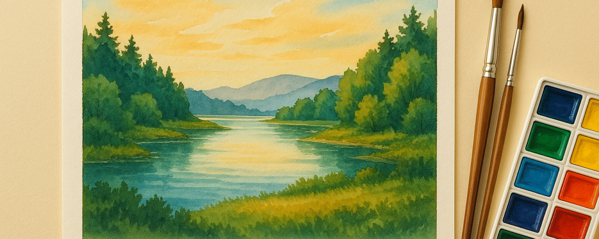 Watercolor painting