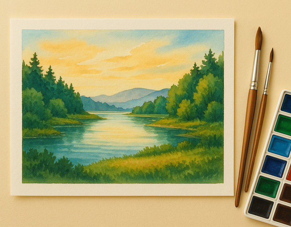 Watercolor painting
