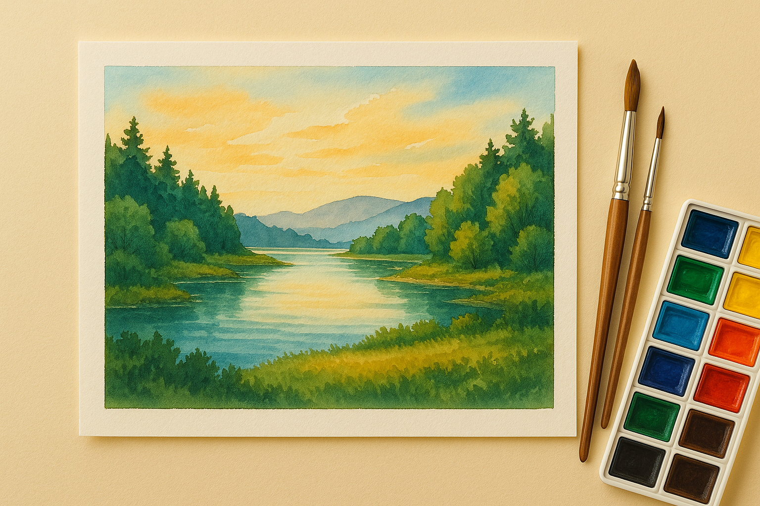 Watercolor painting